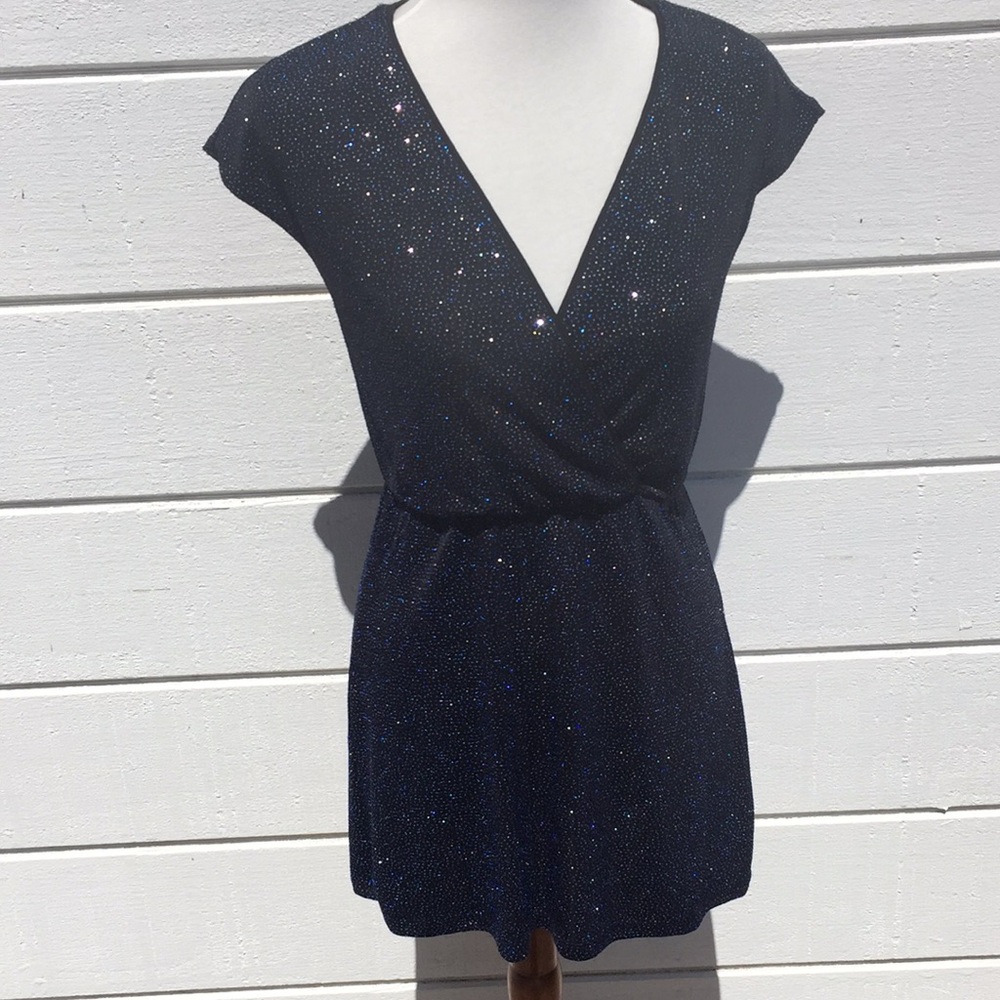 Sparkle ✨ Deep V Neck Mini